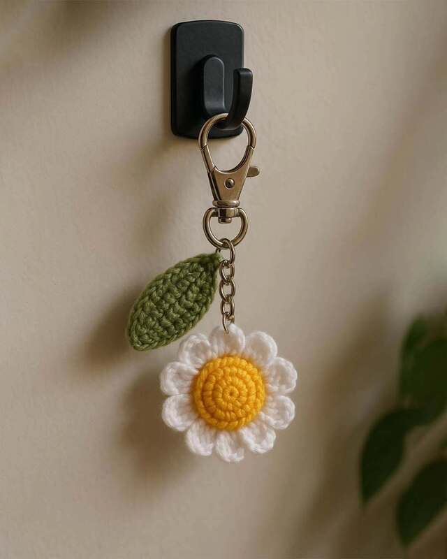 Sun flower Key chain Charm